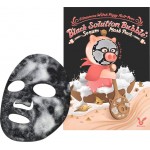 Elizavecca Black Solution Bubble Serum Mask Pack тканевая очищающая кислородная маска, 28мл