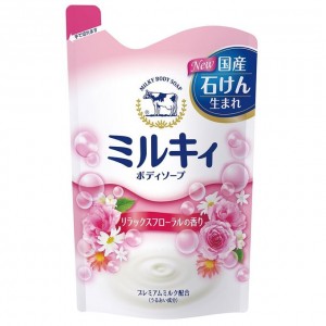 Cow Milky Body Soap Молочное жидкое мыло для тела, цветочный аромат, наполнитель 400мл