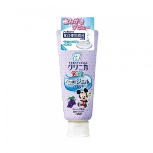LION Clinica KID`S Gel Гелевая зубная паста для детей со вкусом винограда, 60г