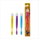 EQ MashiMaro Kids Зубная щетка для ДЕТЕЙ от 5 лет с ушками и АНАТОМИЧЕСКОЙ ручкой, мягкая