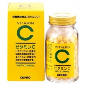 Orihiro Натуральный Витамин С 1000 мг, 300 шт на 30 дней