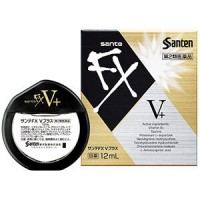 Sante FX V+ Японские капли от красноты и дискомфорта в глазах, индекс свежести 5+, 12 мл