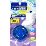 "Okazaki" Очищающая и дезодорирующая пенящаяся таблетка для бачка унитаза, окрашивающая воду в голубой цвет (аромат лаванды), 100 гр