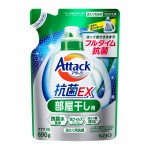 Kao Attack EX Гель для стирки белья с антибактериальным эффектом, аромат зелени, мягкая упаковка 690 мл
