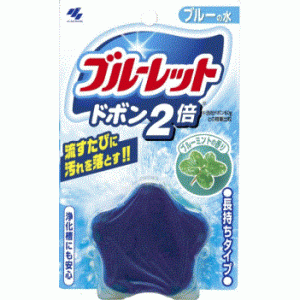 Kobayashi Bluelet Dobon W Lavender очищающая и дезодорирующая таблетка для бачка унитаза (с ароматом мяты), 120 гр Kobayashi Bluelet Dobon W Lavender очищающая и дезодорирующая таблетка для бачка унитаза (с ароматом мяты), 120 гр