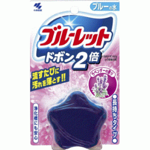 Kobayashi Bluelet Dobon W Lavender очищающая и дезодорирующая таблетка для бачка унитаза (с ароматом лаванды), 120 гр Kobayashi Bluelet Dobon W Lavender очищающая и дезодорирующая таблетка для бачка унитаза (с ароматом лаванды), 120 гр