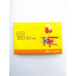 Ssangyong Двухслойные компактные салфетки "Трэвел", 1 пачка 70 шт