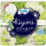 Unicharm "Sofy Kiyora fresh" Ежедневные гигиенические прокладки с ароматом свежей зелени, 72 шт.