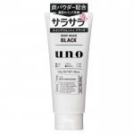 Shiseido Uno Освежающая чёрная мужская пенка для умывания на основе натуральной глины с древесным углём и цитрусовым ароматом, 130 гр