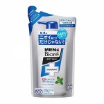 KAO Men's Biore Пенящееся мужское жидкое мыло для тела с противовоспалительным и дезодорирующим эффектомс, ароматом мяты, наполнитель 380 мл