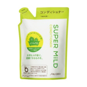 SHISEIDO "Super Mild" Кондиционер для волос "Нежный уход", с экстрактом ромашки и розмарина, с ароматом трав, 400 мл.