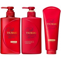 Shiseido TSUBAKI Premium Moist Увлажняющий кондиционер для волос с маслом камелии, 490 мл