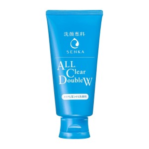 Shiseido Senka All Clear Double W Пенка для умывания и снятия макияжа с гиалуроновой кислотой и протеинами шекла 120 гр