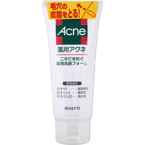 ROSETTE "Acne" Пенка с серой для умывания проблемной кожи лица против акне и микровоспалений, 130 гр
