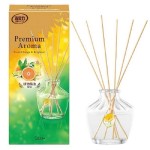 ST Premium Aroma Освежитель воздуха аромат апельсина и бергомота, флакон + палочки + наполнитель 65 мл