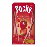 Glico Pocky Strawberry Печенье палочки с клубникой, 55 гр