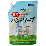 Nihon Wins Семейное жидкое мыло для рук с экстрактом алоэ, мягкая упаковка 600 мл