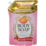 Wins Body Soap peach Увлажняющий гель для душа с экстрактом листьев персика, 1000 мл