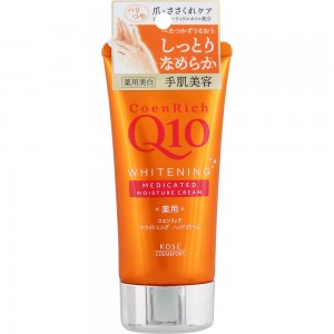Kose Cosmeport "Coenrich Q10" Омолаживающий крем для рук с коэнзимом Q10 и ниацинамидом, увлажняющий, без аромата, 80 г.