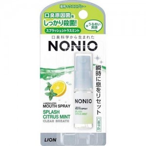 LION Спрей "Nonio" для свежего дыхания и предотвращения неприятного запаха изо рта (аромат цитрусовых и мяты),5 мл 