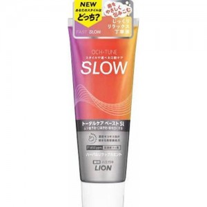 Lion OCH-tune Slow Зубная паста для тщательной гигиены, защиты от кариеса, неприятного запаха и осветления эмали, легкая мята, 130 г