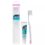 Lion Systema Дорожный набор для чистки зубов: щетка средней жесткости + профилактическая зубная паста, 30 г