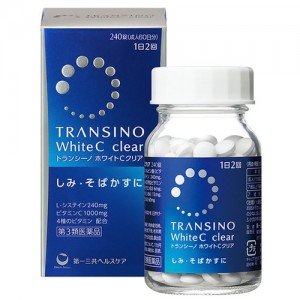 Transino White C clear Японские таблетки против пигментных пятен 240 шт. (60 дней)