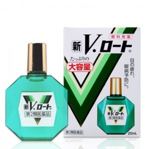Японские капли для глаз Rohto V Капли для глаз увлажняющие с витаминами, 20 мл