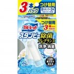 Kobayashi Bluelet Stampy Super Mint Дезодорирующий очиститель-цветок для туалетов с ароматом мыла и свежести, 28 грх3 шт (сменный блок)