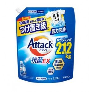 Kao Attack EX Жидкое концентрированное средство для стирки, антибактериальное, чистая свежесть, 2120 г
