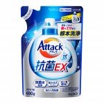 Kao Attack 3X Super Clear Высокоэффективный гель для стирки белья с антибактериальным эффектом с ароматом зелени, 690 гр