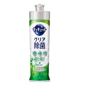 KAO "CuCute" Средство для мытья посуды и кухонных раковинс лимонной кислотой, аромат зелёного чая, 220 мл