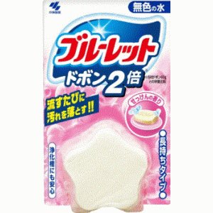Kobayashi Bluelet Dobon W Lavender очищающая и дезодорирующая таблетка для бачка унитаза (с ароматом мыла и свежести), 120 гр