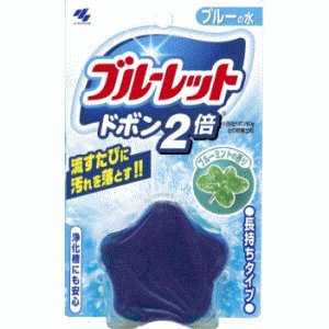 Kobayashi Bluelet Dobon W Lavender очищающая и дезодорирующая таблетка для бачка унитаза (с ароматом мяты), 120 гр
