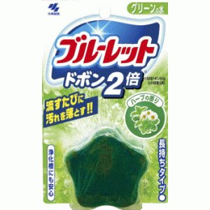 Kobayashi Bluelet Dobon W Lavender очищающая и дезодорирующая таблетка для бачка унитаза (с ароматом трав), 120 гр Kobayashi Bluelet Dobon W Lavender очищающая и дезодорирующая таблетка для бачка унитаза (с ароматом трав), 120 гр