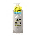 Kao Succes Easy Styling Shampoo Мужской шампунь для тщательного очищения, удаления неприятного запаха и дисциплины волос "Легкий уход", 400 мл