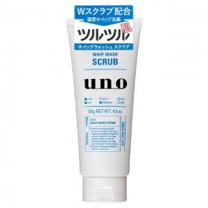 Shiseido Uno Освежающий скраб для мужчинг с природной глиной, 130 гр