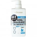 Mandom Мужское жидкое мыло "Lucido Deodorant Body Wash" для нейтрализации неприятного запаха с антибактериальным эффектом и флавоноидами - для мужчин после 40 лет, 450 мл.