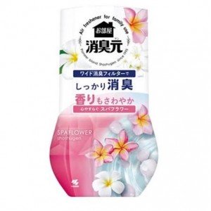 Kobayashi Flower Spa Shoshugen Жидкий дезодарант для комнаты с расслабляющим ароматом спа цветов, 400 мл