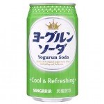 Напиток безалкогольный газированный со вкусом йогурта Sangaria "Yogurun Soda", 350 мл