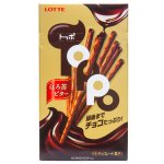Lotte Toppo палочки хрустящие с горьким шоколадом, 72 гр