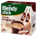 AGF Кофейный напиток Blendy Stick с молоком и сахаром КРЕПКИЙ, 9г х 30шт