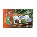 Bamboo House Моти японское рисовое ассорти вкусов таро, зеленый чай, красные бобы, 15 шт