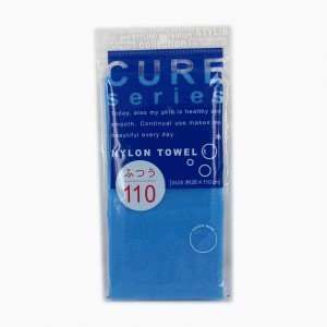OHE CURE SERIES МОЧАЛКА ДЛЯ ТЕЛА ЖЕСТКАЯ, 110 СМ, СИНЯЯ