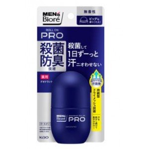KAO Men's Biore Roll-on Pro Мужской дезодорант-антиперспирант с антибактериальным эффектом, роликовый без аромата, 55 мл KAO Men's Biore Roll-on Pro Мужской дезодорант-антиперспирант с антибактериальным эффектом, роликовый без аромата, 55 мл