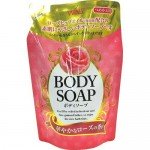 NIHON Крем-мыло для тела "Wins Body Soap Rose" с розовым маслом и богатым ароматом, 400 мл 
