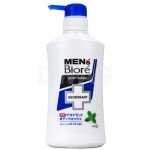 KAO Men's Biore Пенящееся мужское жидкое мыло для тела с противовоспалительным и дезодорирующим эффектомс, ароматом мяты, 440 мл