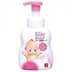 Cow QP Baby Soap Детская пенка "2 в 1" для волос и тела с первых дней жизни с ароматом мыла (Без слез), 400 мл