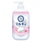 Cow Milky Body Soap Молочное жидкое мыло для тела, цветочный аромат, 500 мл
