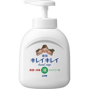 LION KireiKirei Жидкое антибактериальное мыло для рук с маслом розмарина для всей семьи с фруктово-цитрусовым ароматом, 250 мл